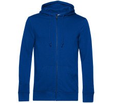 Толстовка на молнии с капюшоном унисекс BNC Inspire (Organic), ярко-синяя