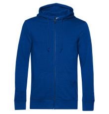 Толстовка на молнии с капюшоном унисекс BNC Inspire (Organic), ярко-синяя