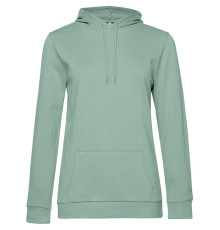 Толстовка с капюшоном женская Hoodie, серо-зеленая