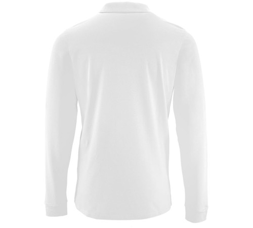 Рубашка поло мужская с длинным рукавом Perfect LSL Men, белая