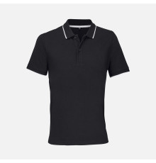 Рубашка поло унисекс Palermo, черная с белым