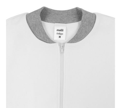 Бомбер College, молочно-белый