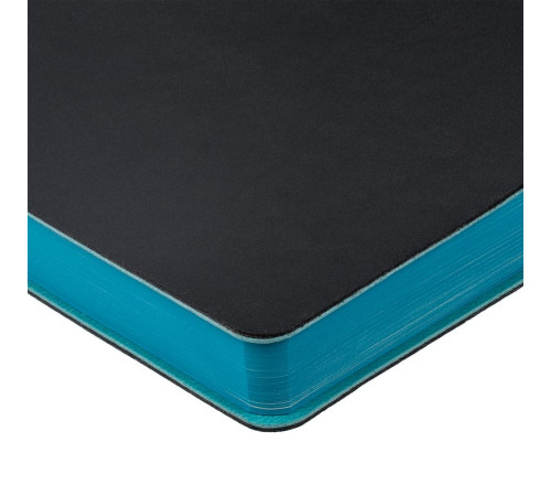 Ежедневник Flexpen Black, недатированный, черный с бирюзовым