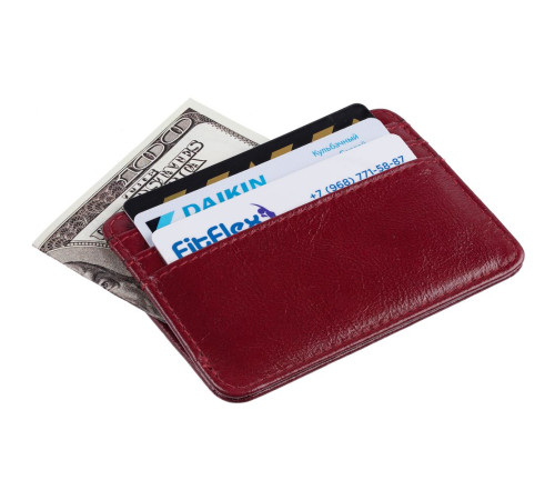 Чехол для карт Signature, бордовый