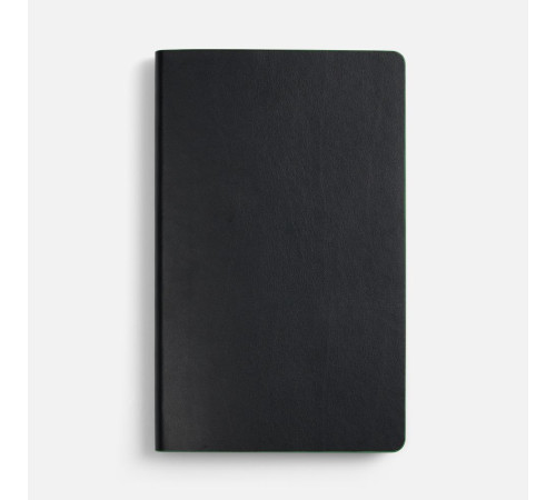 Ежедневник Trait, недатированный, черный с зеленым