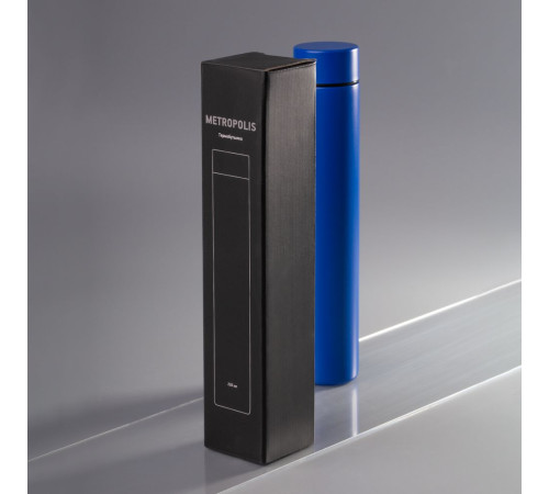 Термобутылка Metropolis, синяя