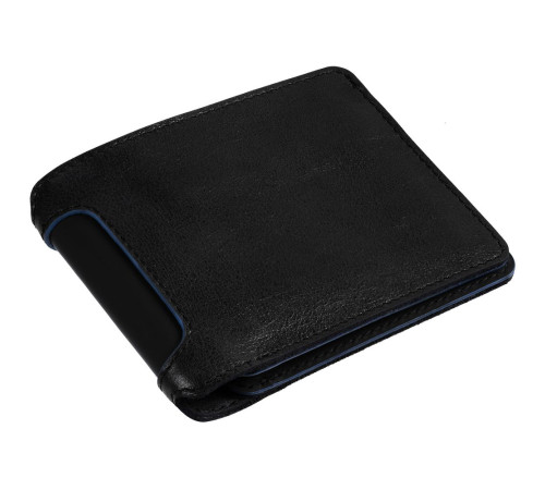 Портмоне Arrival, черное с синим