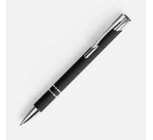 Ручка шариковая Keskus Soft Touch, черная