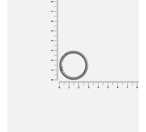 Карабин-кольцо Claus, L, серый