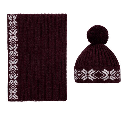 Шарф Eira, бордовый