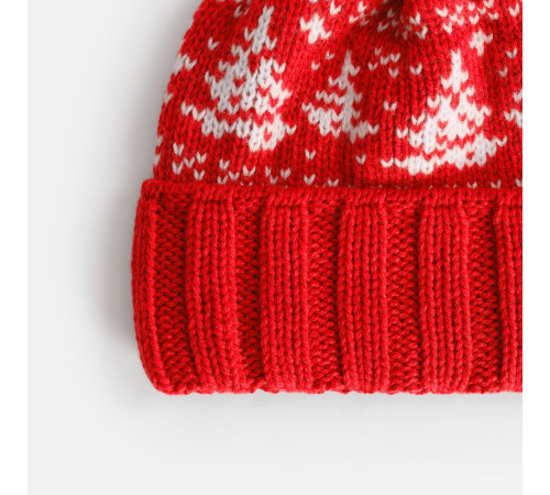 Шапка Holidale, красная с молочным