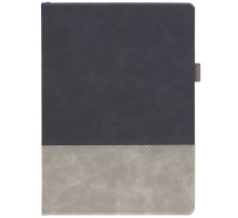 Ежедневник Horizon, недатированный, серый с черным