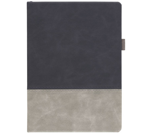 Ежедневник Horizon, недатированный, серый с черным
