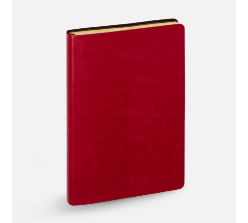 Ежедневник Nebraska Flex, недатированный, красный с золотистым