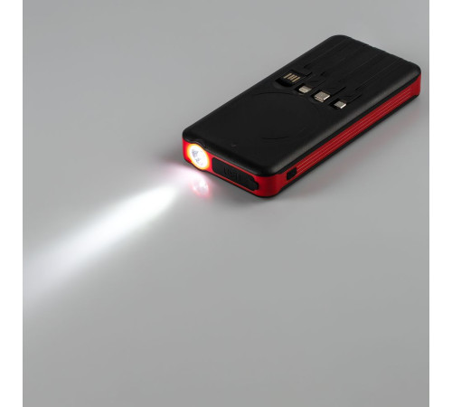 Аккумулятор с беспроводной зарядкой Holiday Maker Wireless, 10000 мАч, красный