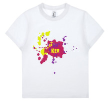 Футболка детская «Пятно Maker», белая