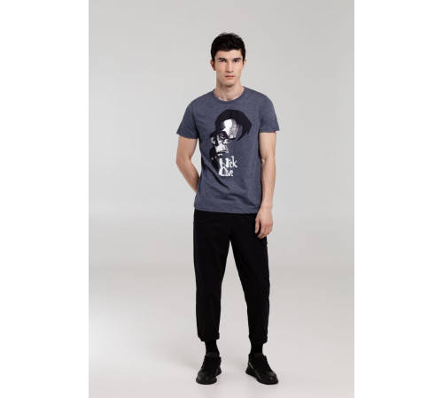 Футболка «Меламед. Nick Cave», темно-синий меланж