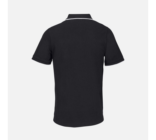 Рубашка поло унисекс Palermo, черная с белым