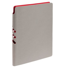 Ежедневник Flexpen, недатированный, серебристо-красный
