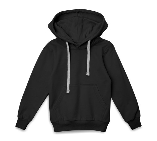 Толстовка с капюшоном детская Kirenga Kids, черная