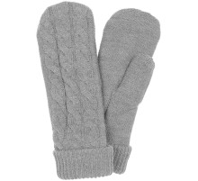 Варежки Heat Trick, светло-серый меланж