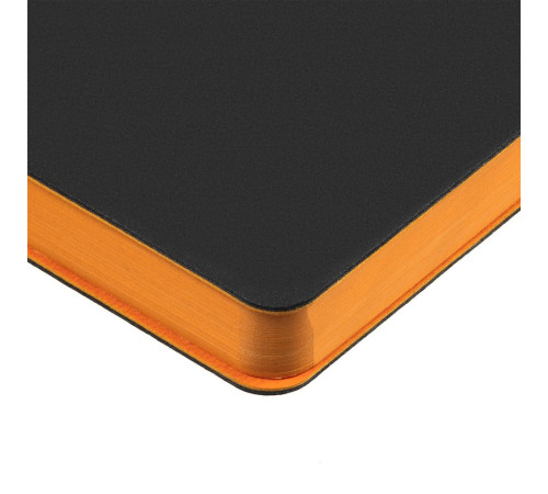 Ежедневник Flexpen Black, недатированный, черный со светло-оранжевым