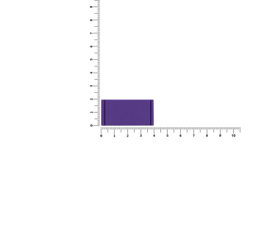 Лейбл из ПВХ Dzeta, XS, фиолетовый