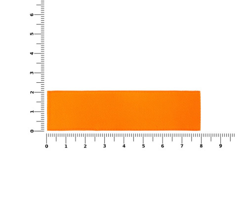 Лейбл тканевый Epsilon, S, оранжевый неон