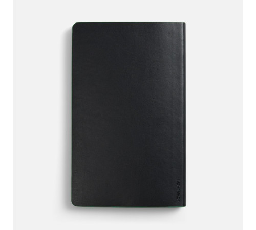 Ежедневник Trait, недатированный, черный с зеленым