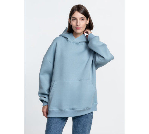 Худи Kulonga Oversize, серо-голубое