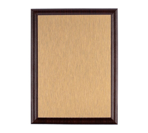 Плакетка Plaque, малая, вишня с золотистой пластиной