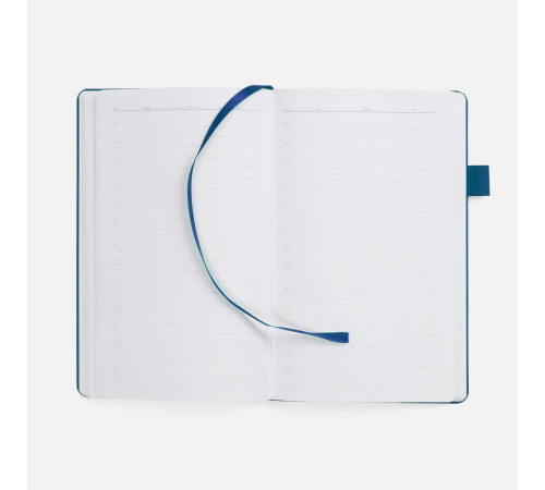 Ежедневник White Shall, недатированный, бело-синий