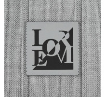 Лейбл светоотражающий Tao, L, серый