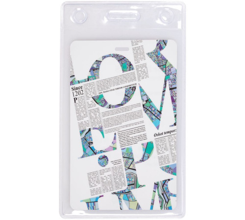 Карман для бейджа Lucent, вертикальный