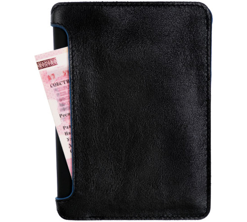 Автобумажник Arrival, черный с синим