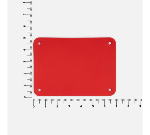 Лейбл Eta Soft Touch, XL, красный