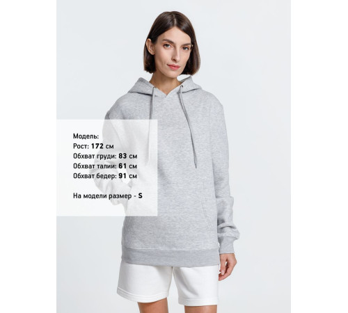 Худи унисекс Phoenix, серый меланж