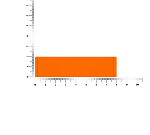 Лейбл из ПВХ Tarea, оранжевый неон