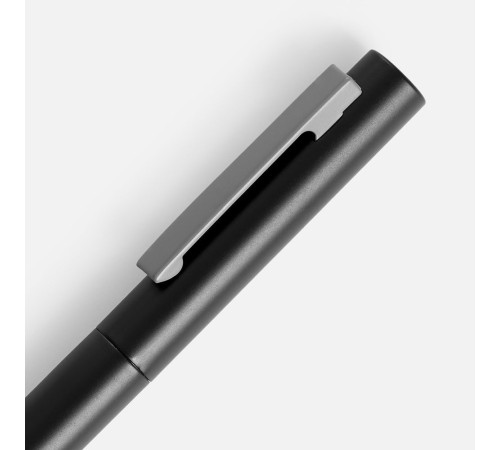 Ручка шариковая Inkolor, черная с серым