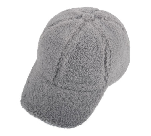 Бейсболка Oblako, утепленная, серая