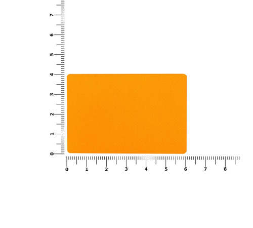 Наклейка тканевая Lunga, L,оранжевый неон