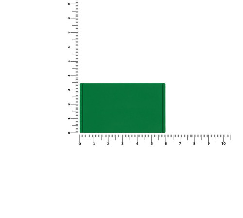 Лейбл из ПВХ Dzeta, M, зеленый