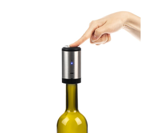 Электрическая пробка для вина Tuoretta, серебристая