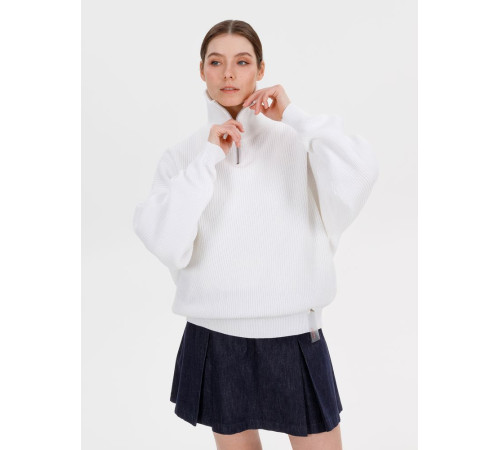Джемпер Siluetti Birne, молочно-белый