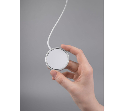 Беспроводное зарядное устройство с магнитами Magmate, серебристое