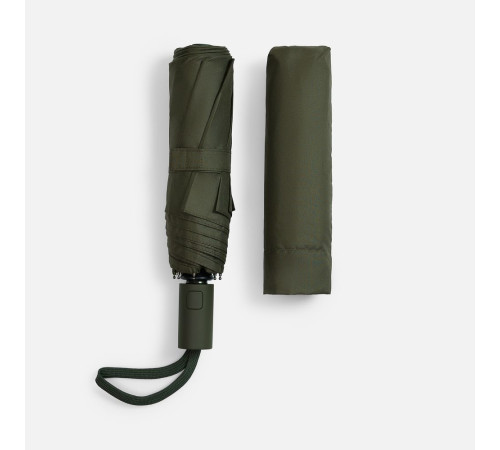 Зонт складной Cloudex, зеленый (хаки)