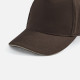Бейсболка Long Beach, коричневая с бежевым