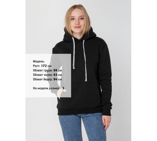 Толстовка с капюшоном Unit Kirenga Heavy, черная