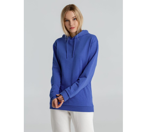 Толстовка с капюшоном унисекс Hoodie, ярко-синий меланж