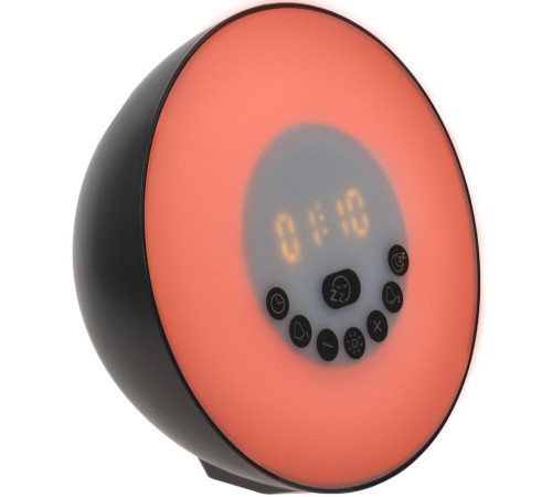 Лампа-колонка со световым будильником dreamTime, ver.2, черная